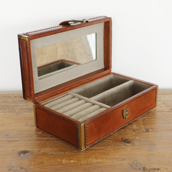 Riviera Luxury Large Leather Jewellery Box