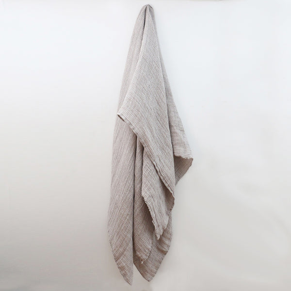 Linen Waffle Throw