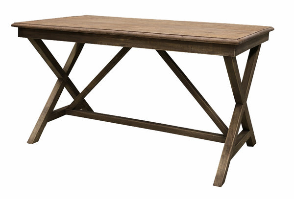 Desk with Cross Legs in Oak