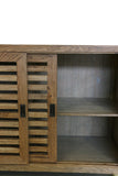 Cape Cod Natural Oak Sideboard with Shutter Sliding Doors