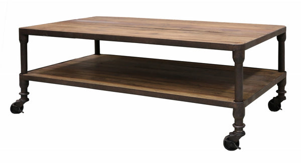 Havana Recycled Pine Coffee Table with Shelf