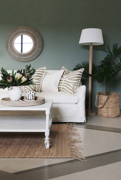 Havana Industrial Coffee Table in White Wash