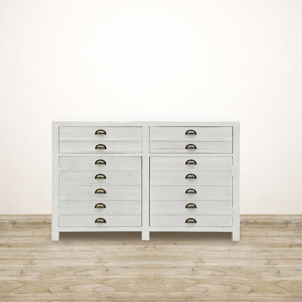 White Wash Printers Drawers