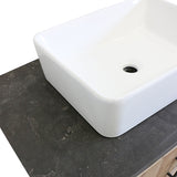Bathroom Vanity with Bluestone Top and Ceramic Basin