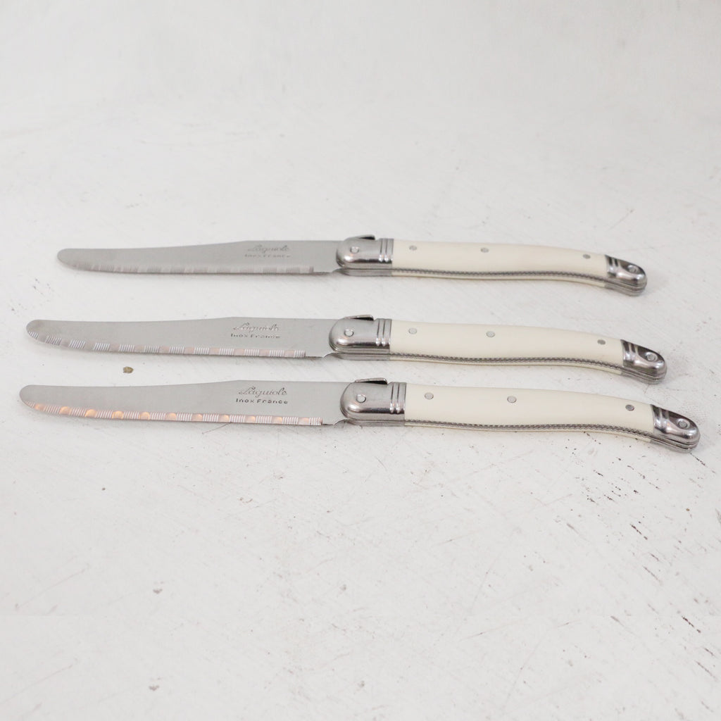 Laguiole Ivory Table Knives Set of 6 Leopold Hall