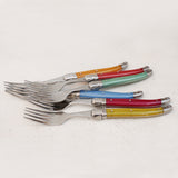Laguiole Multicoloured Table Forks Set of 6