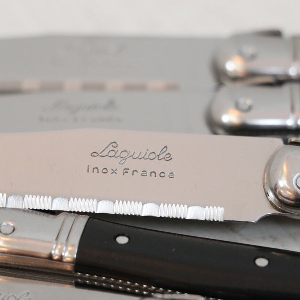 Laguiole Black Table Knives Set of 6