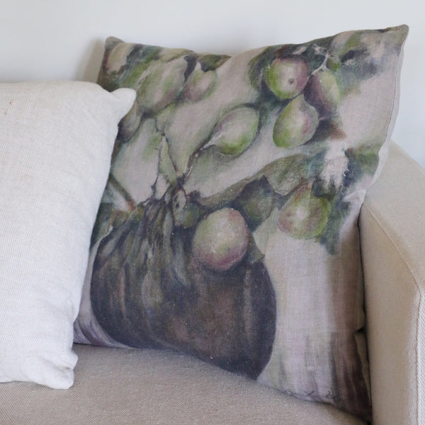 Ivy & Fig Linen Cushion Cover