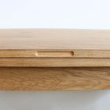 Campaign Oak Folding Console Table / Desk