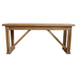 Campaign Oak Folding Console Table / Desk