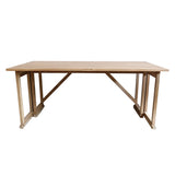 Campaign Oak Folding Console Table / Desk