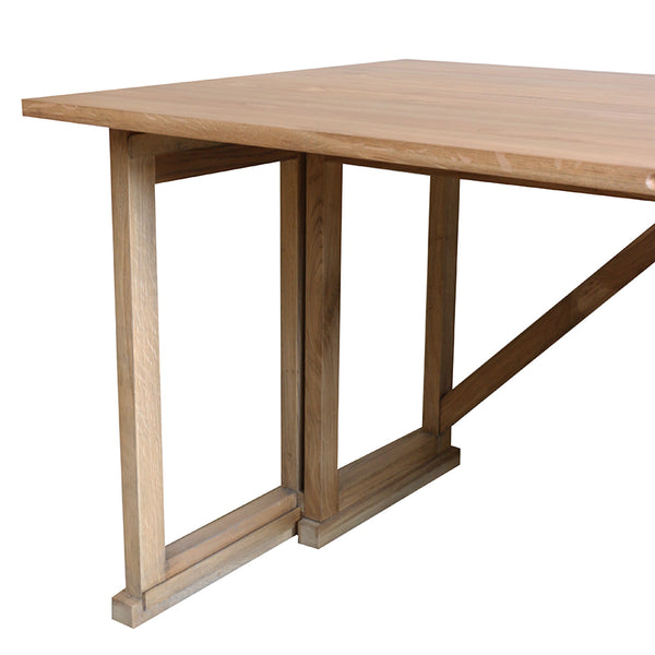 Campaign Oak Folding Console Table / Desk