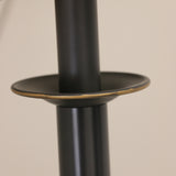 Manhattan 2 light Wall Sconce in Antique Black with Shades