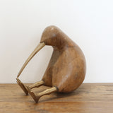Wooden Natural Kiwi  with Brass Legs