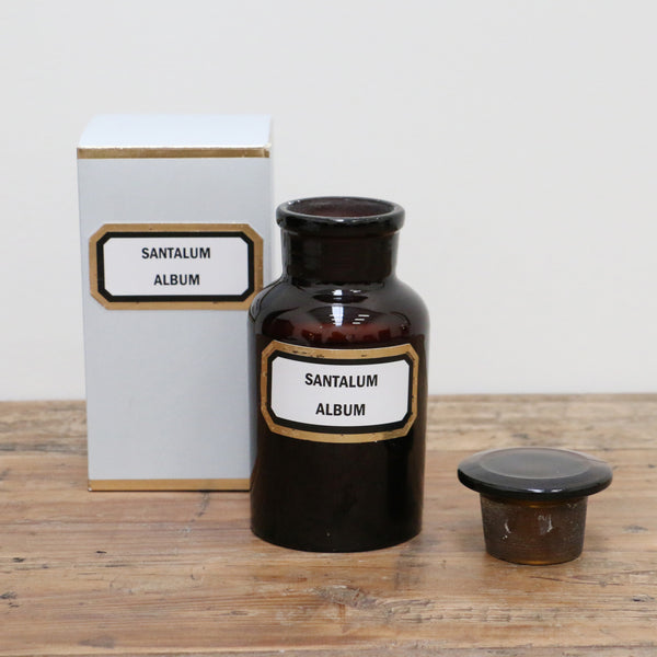 Small Apothecary Candle Santalum Album - Sandalwood Amber