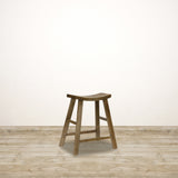 Scandi Elm Bar Stool Natural Ash Walnut