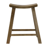 Scandi Elm Bar Stool Natural Ash Walnut