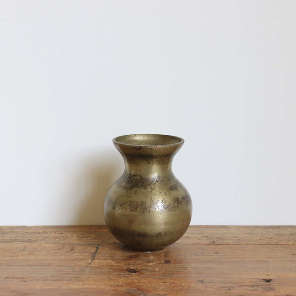 Haveli Vase in Antique Brass Finish