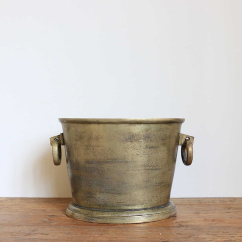 Cairo Ant Brass Oval Champagne Bucket