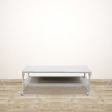 Coffee Table with Shelf White Wash 1200mm Long