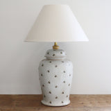 Abeille Crackled Ceramic Urn Lamp