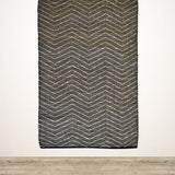 Black & Natural Jute& Cotton Rug 120x180