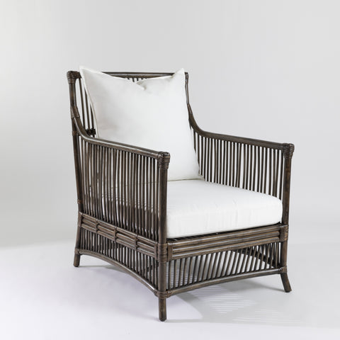 Bermuda Armchair in Walnut Rattan