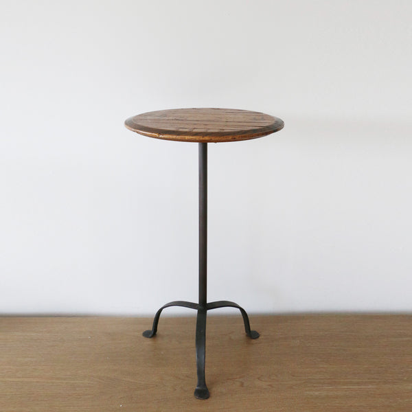 New Zealand Made Parisian Adustable Candle Table with Small Barrel Top