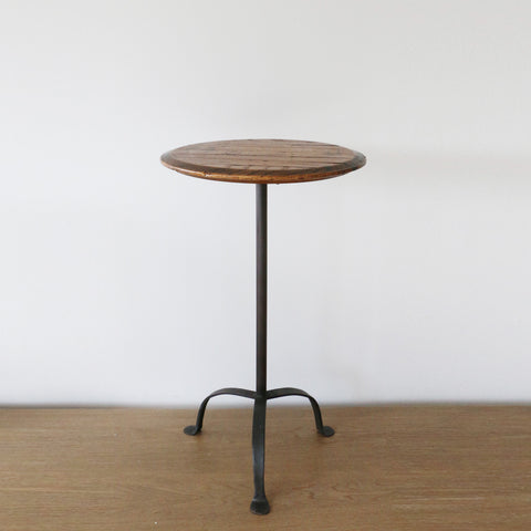 New Zealand Made Parisian Adustable Candle Table with Small Barrel Top