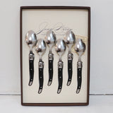 Laguiole Black Teaspoons Set of 6