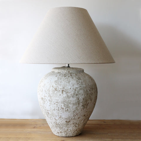 Tuscan Style Large Stone Lamp