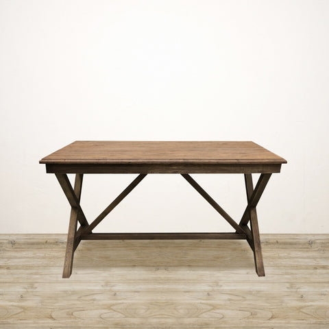 Desk with Cross Legs in Oak