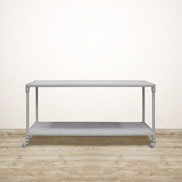 Industrial Recycled Pine Console in White Wash