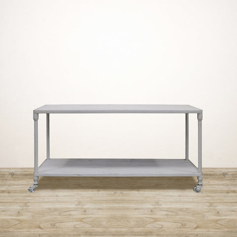 Industrial Recycled Pine Console in White Wash