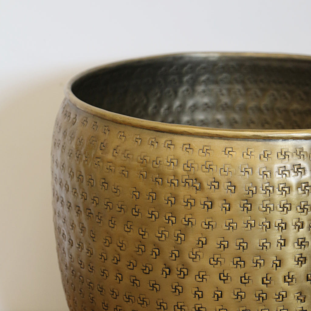 brass plant pot nz Ravello Brass Finish Planter | Large