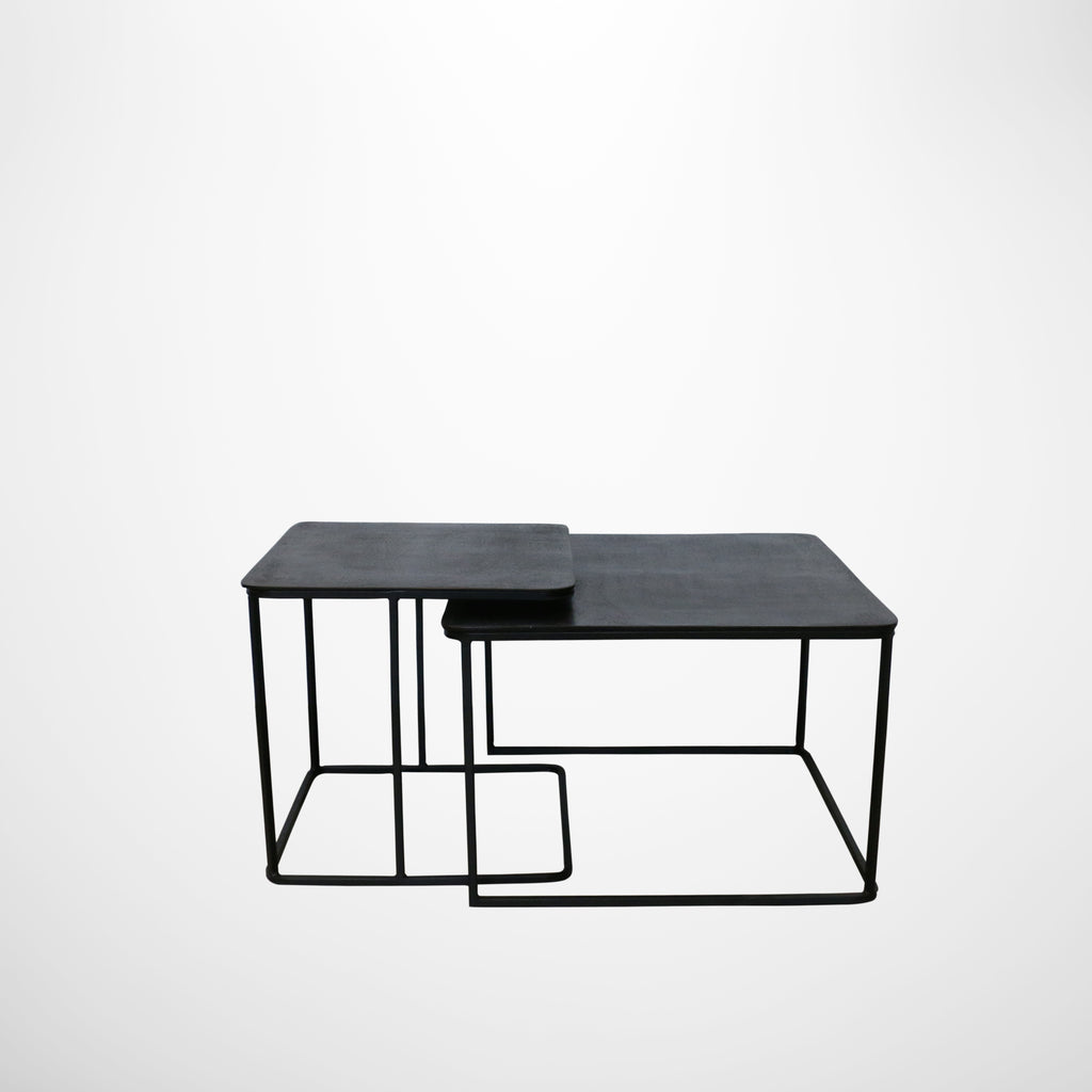 Black square nesting on sale tables
