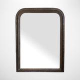 Saison Arched Mirror in Antique Pewter with Rustic Copper Dusting