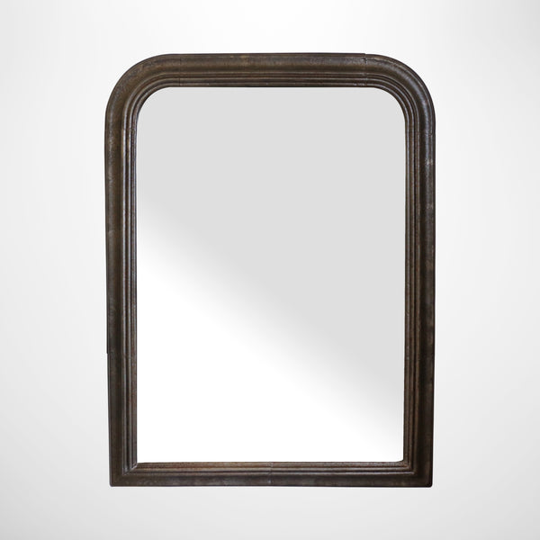 Saison Arched Mirror in Antique Pewter with Rustic Copper Dusting